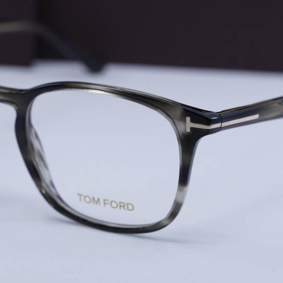 TOM FORD EYEGLASSES FT5505-F 005 Grey Havana 52mm - Picture 4 of 5